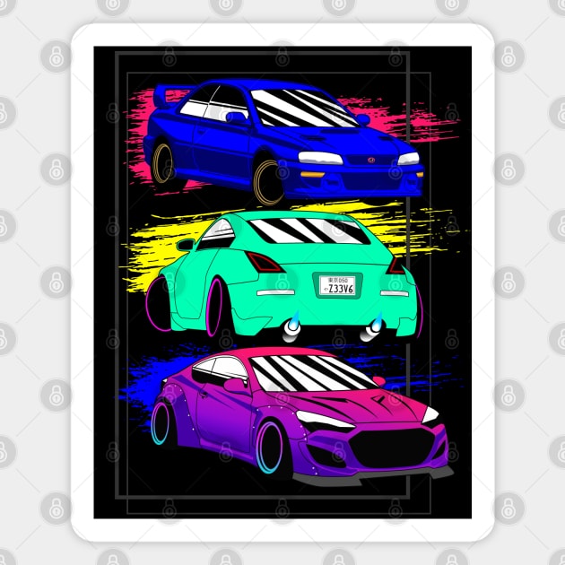 Subaru Nissan Hyundai Tuner Culture Magnet by thesupragoddess